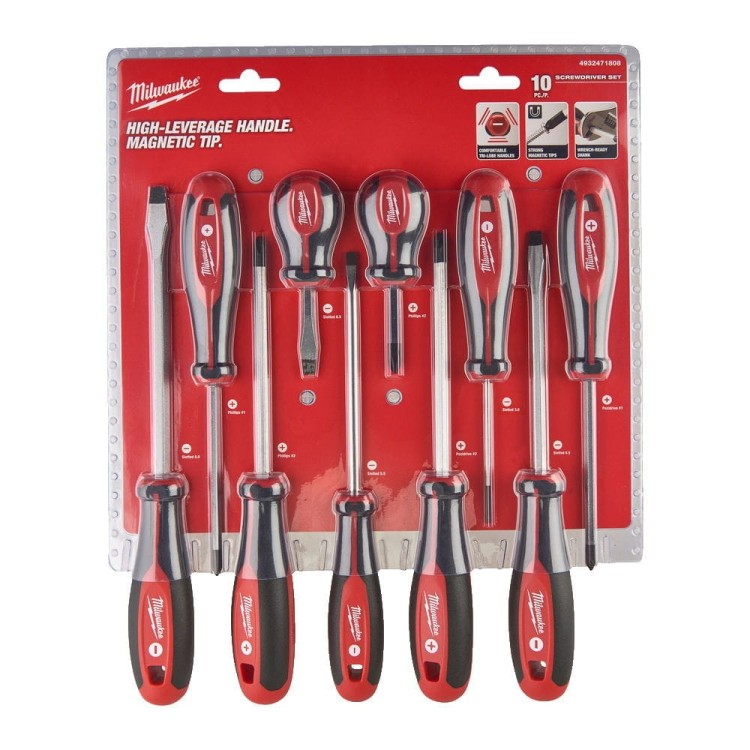 Zestaw wkrętaków - 10 szt. 4932471808 - techniktools