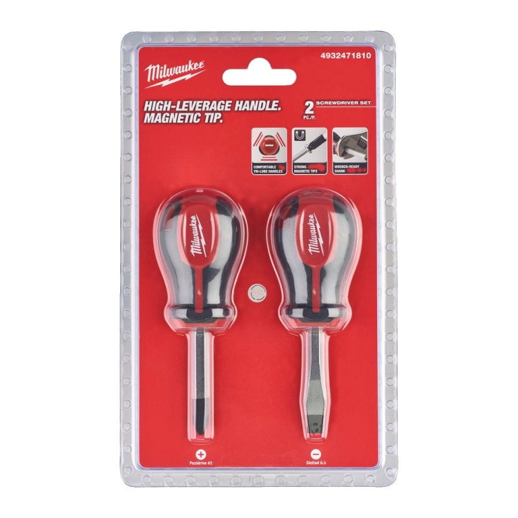 Zestaw krótkich wkrętaków - 2 szt. 4932471810 - techniktools