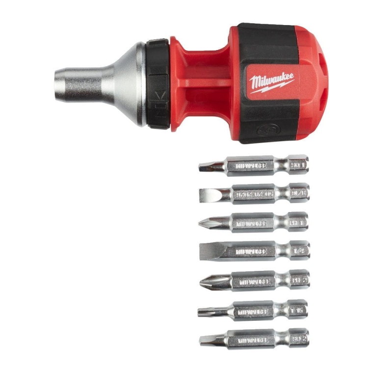 Krótki uniwersalny wkrętak z grzechotką 8 w 1 4932471868 - techniktools