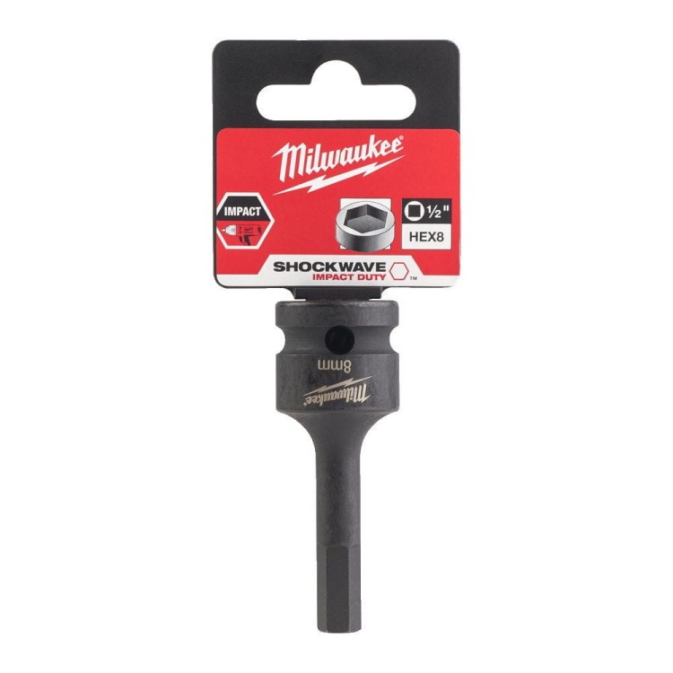 Nasadka udarowa HEX 1/2" z końcówką HEX8 4932478065 - techniktools