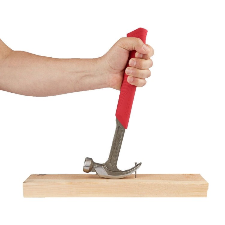 Młotek ciesielski z trzonkiem stalowym, pazur zakrzywiony 4932478655 - techniktools