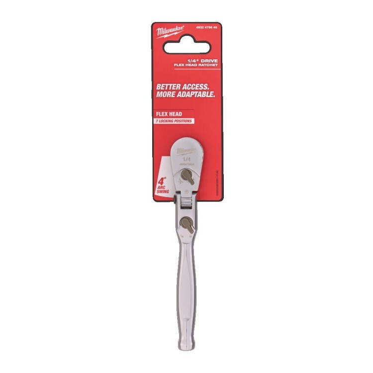 Grzechotka 1/4'' z ruchomą główką. 4932479648 - techniktools