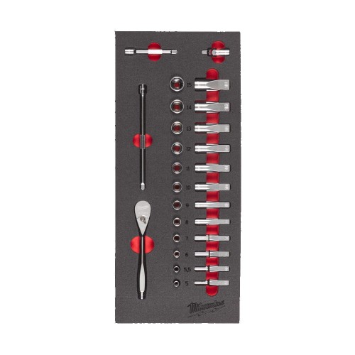 Wkładka piankowa z grzechotką i nasadkami 1/4'' 4932479824 - techniktools