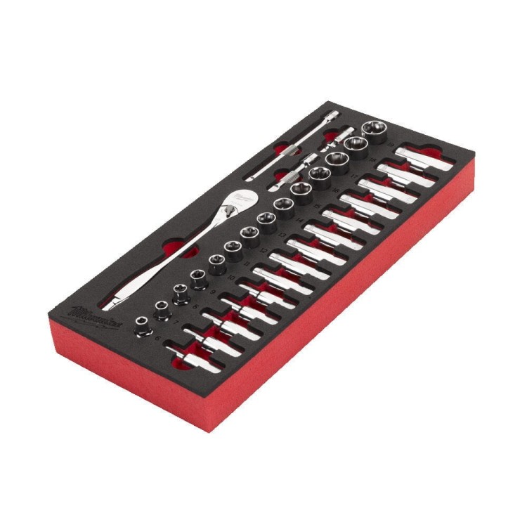 Wkładka piankowa z grzechotką i nasadkami 3/8'' 4932479825 - techniktools