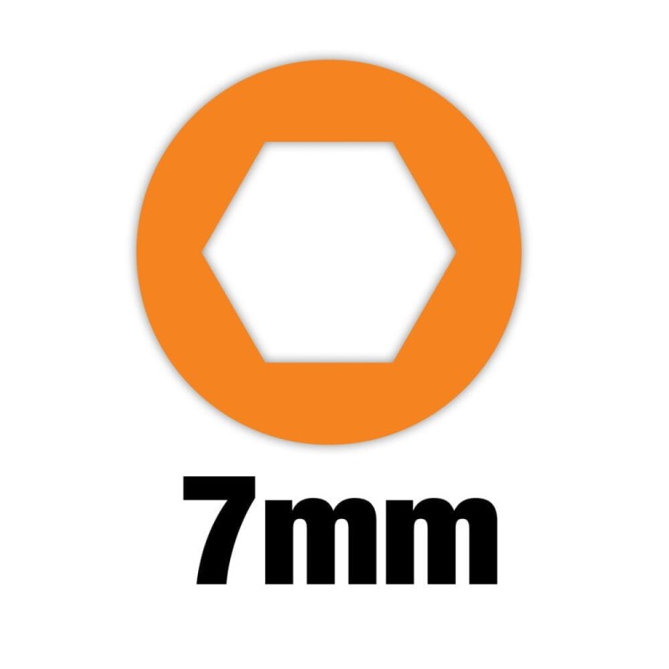 Klucz nasadowy 7 mm - magnetyczny 4932479887 - techniktools