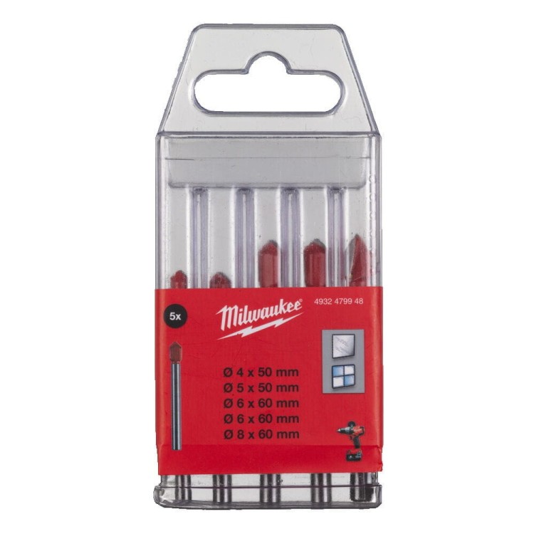 Zestaw wierteł do płytek i ceramiki 5szt 4932479948 - techniktools