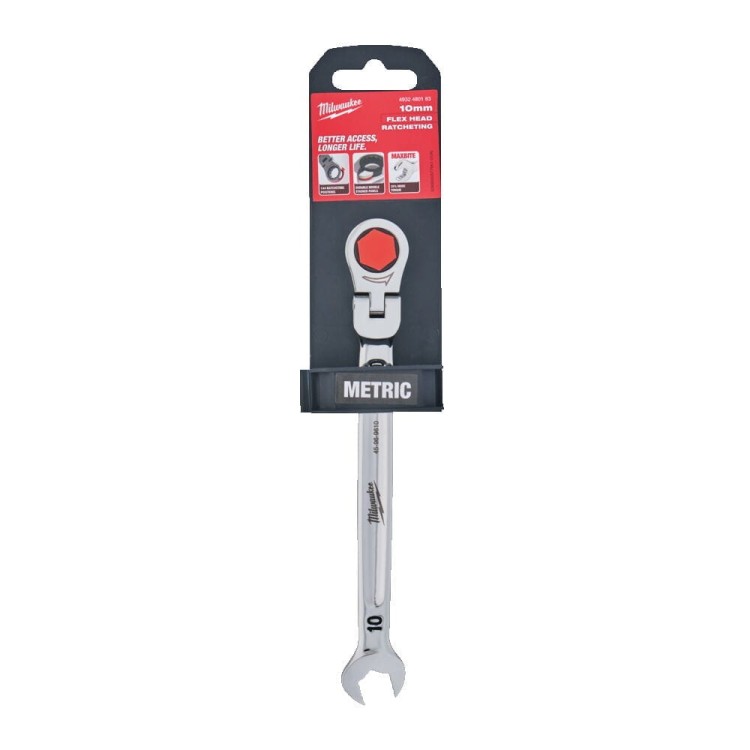 Klucz z ruchomą główką grzechotki 10 mm 4932480183 - techniktools