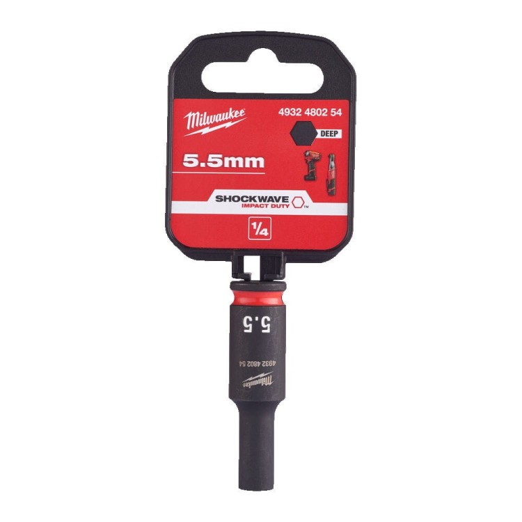 Nasadka udarowa długa SHW 1/4" 5,5mm Hex 4932480254 - techniktools