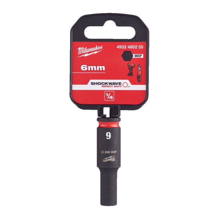 Nasadka udarowa długa SHW 1/4" 6 mm, Hex 4932480255 - techniktools