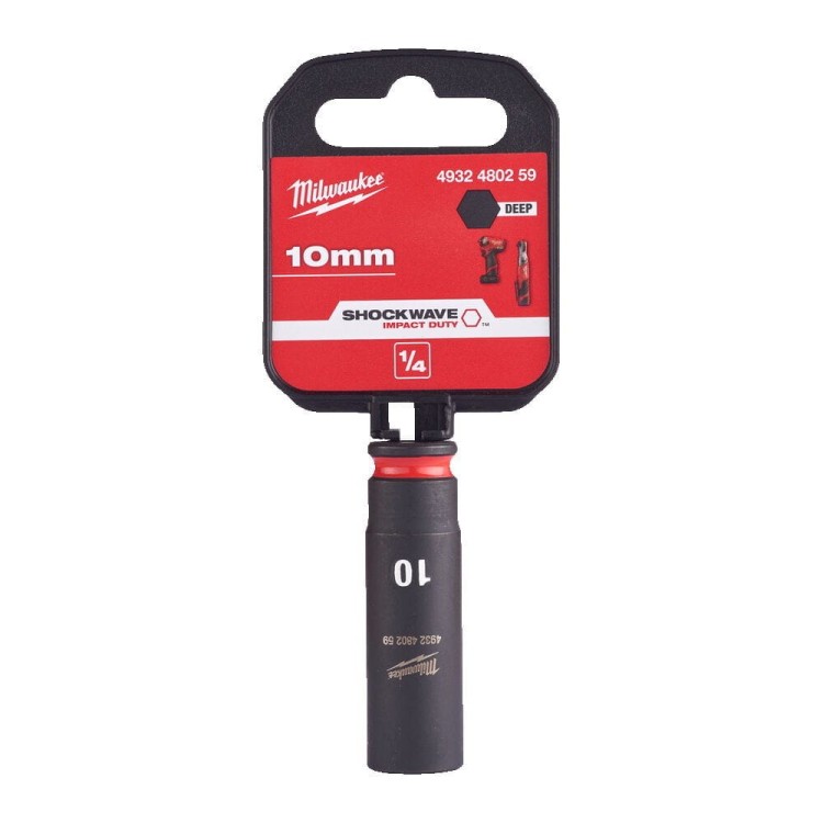 Nasadka udarowa długa SHW 1/4" 10 mm Hex 4932480259 - techniktools