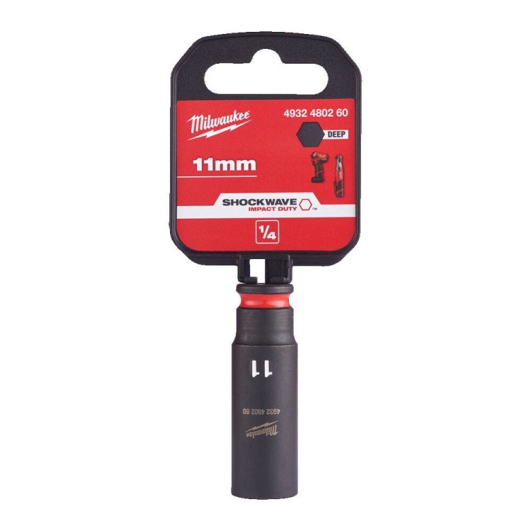 Nasadka udarowa długa SHW 1/4" 11 mm Hex 4932480260 - techniktools