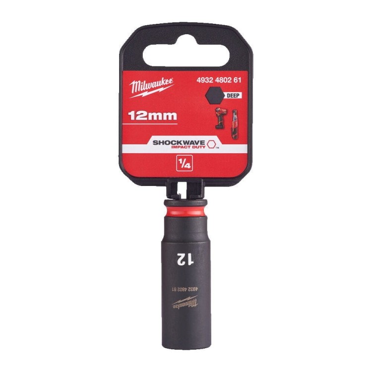 Nasadka udarowa długa SHW 1/4" 12 mm Hex 4932480261 - techniktools