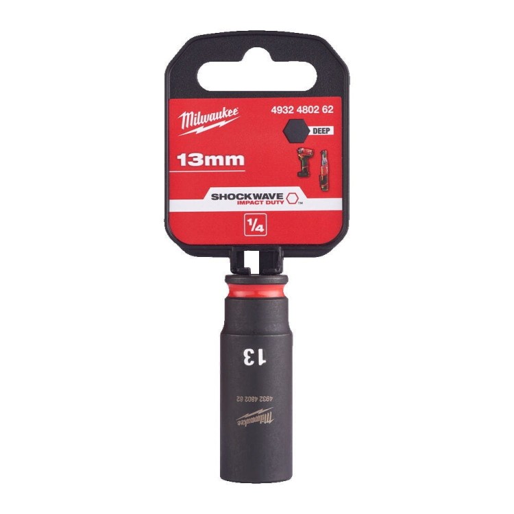 Nasadka udarowa długa SHW 1/4" 13 mm Hex 4932480262 - techniktools