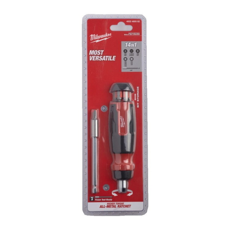 Uniwersalny wkrętak z grzechotką 14 w 1 4932480582 - techniktools