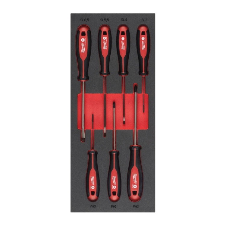 Screwdriver SL + PH Set Foam Insert 7pc 4932492394 - techniktools