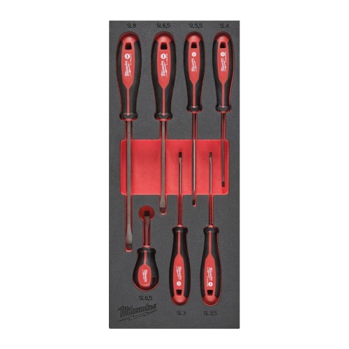 Screwdriver SL Set Foam Insert 7pc 4932492395 - techniktools