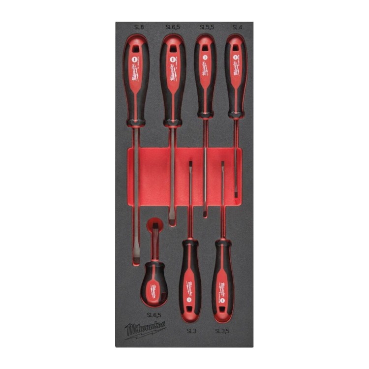 Screwdriver SL Set Foam Insert 7pc 4932492395 - techniktools
