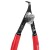 Szczypce do pierścieni Segera 90°, 0,9mm 4932492489 - techniktools
