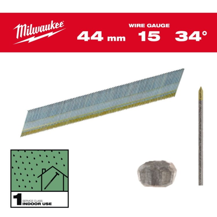 Sztyft wykoń,15G/D 44mm galw- 2500 szt 4932492576 - techniktools