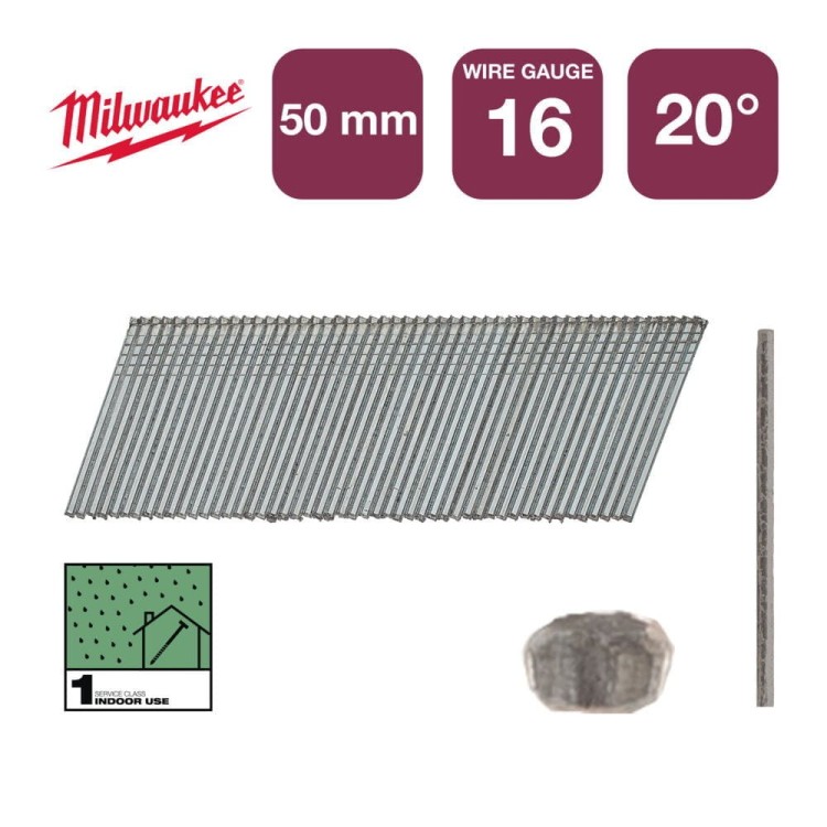 Sztyft galw 16G/50mm/20° 2000 szt 4932492585 - techniktools