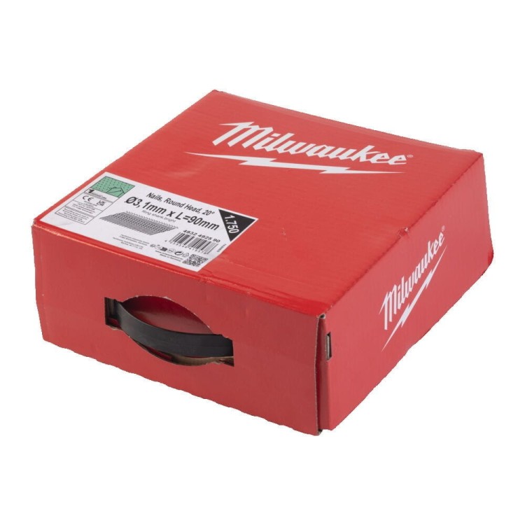 Gwoździe 20° pierśc/łeb okr 90mm 1750 szt 4932492590 - techniktools