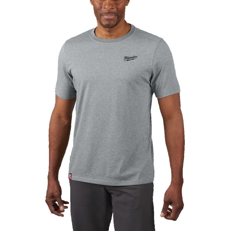 Rozm L T-shirt z krótkim rękawem szary 4932492970 - techniktools