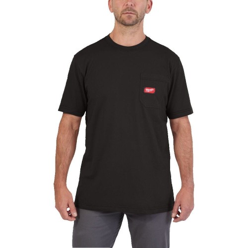 Rozm XXL T-shirt z kiesz kr rękaw czarny 4932493007 - techniktools