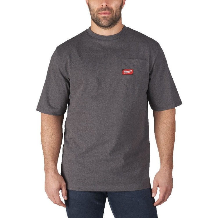 WTSSGR-S T-shirt z krótkim ręk szary 4932493008 - techniktools