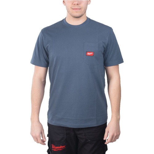 Rozm XXL T-shirt z kiesz kr rękaw nieb 4932493017 - techniktools