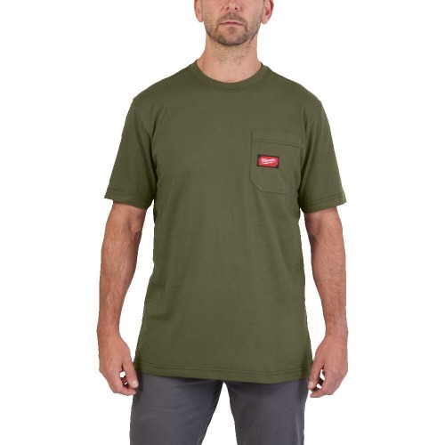 Rozm XXL T-shirt z kiesz kr rękaw ziel 4932493022 - techniktools