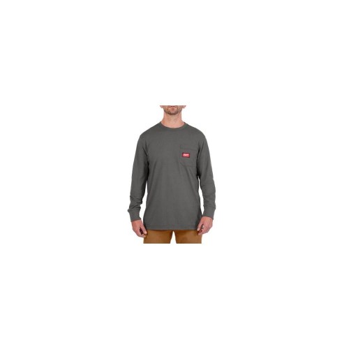 WTLSGR-XL T-shirt z długim ręk szary 4932493041 - techniktools