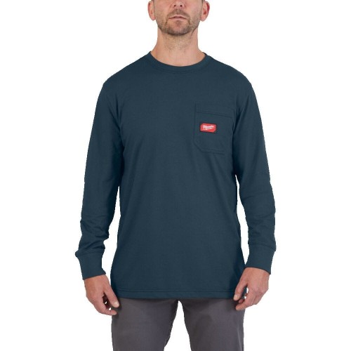 Rozm XL T-shirt z kiesz dł rękaw nieb 4932493046 - techniktools