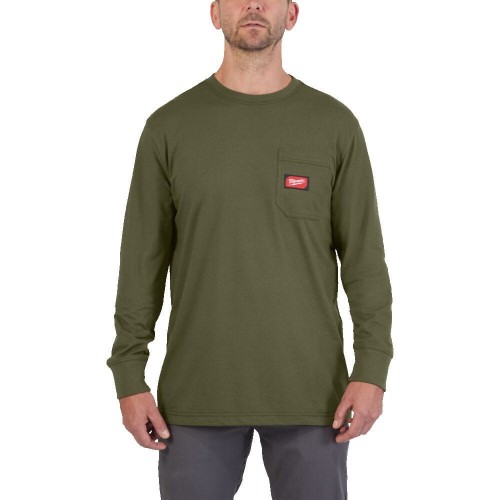 T-shirt z kieszonką z długim rękawem 4932493048 - techniktools