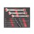 Wkładka z klucz płaskooczk z grze 22 szt. 4932493248 - techniktools
