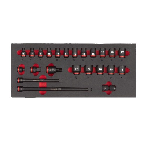 Wkładka na nasadki udar3/8"krótkie 23szt 4932493388 - techniktools