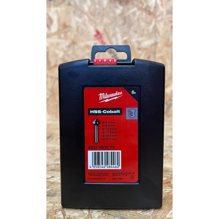 Pogłębiacze stożkowe HSS z kobaltem 6szt 4932493575 - techniktools