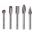 Zest. frezów do metalu z TCT 6x10mm-5szt 4932493577 - techniktools