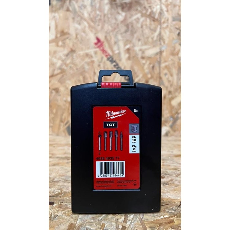Zest. frezów do metalu z TCT 6x10mm-5szt 4932493577 - techniktools