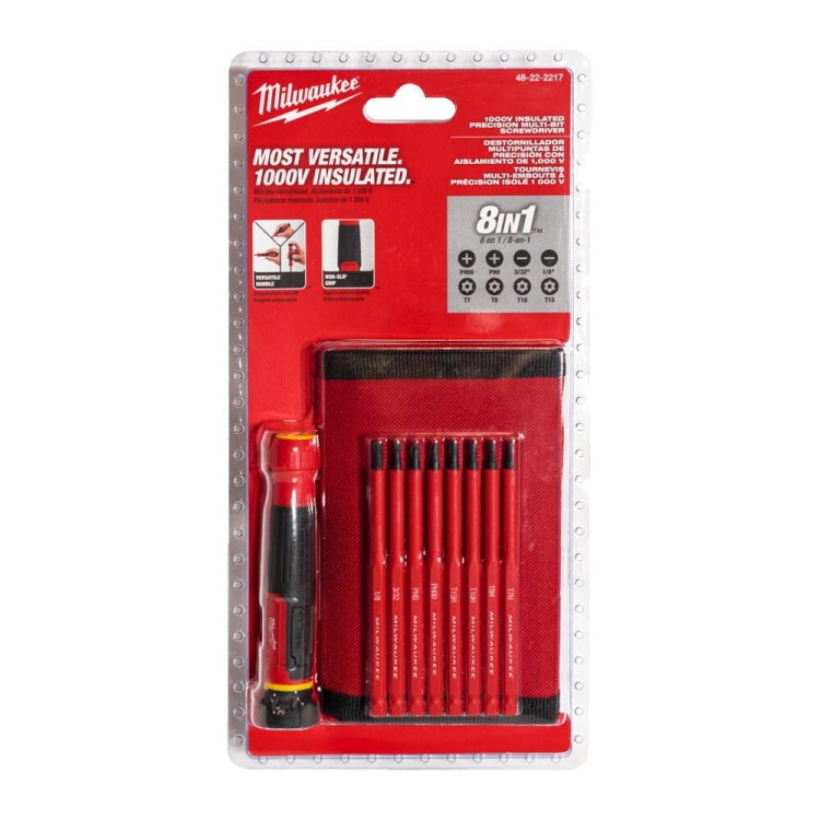Insulated Precision Multi-Bit Screwdriver 4932493659 - techniktools