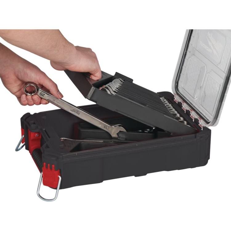 15-częściowy zestaw kluczy płasko-oczkowych MAXBITE z kompaktowym organizerem PACKOUT 4932498141 - techniktools