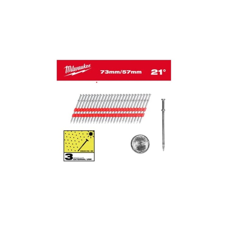 Gwoździe gładkie Duplex 21° 4932498155 - techniktools