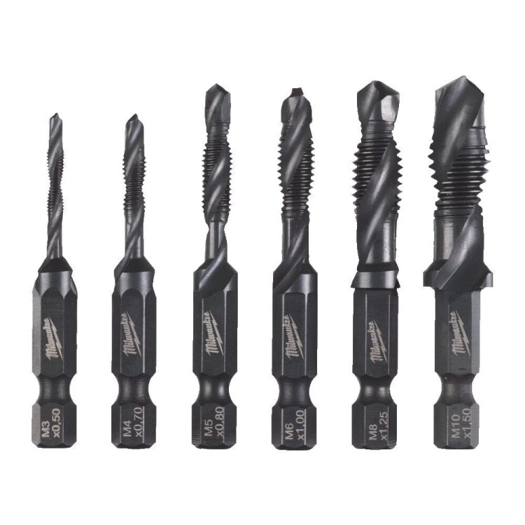1/4" Zestaw Kombi Gwintowników HSG-G-6sz 4932498267 - techniktools