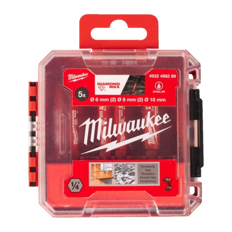Zestaw wierteł diam.5 szt mix 6,8,10mm 4932498299 - techniktools