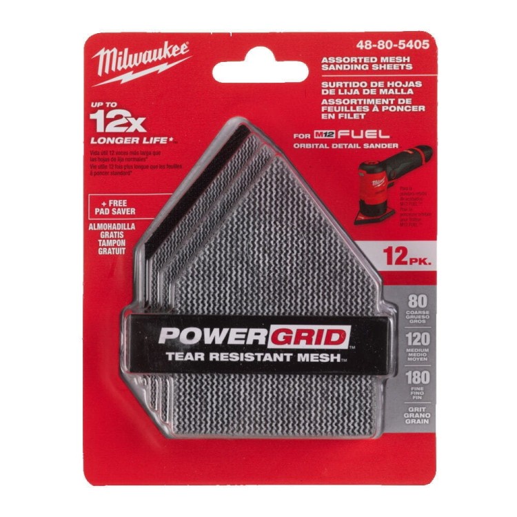 Zestaw siatek do M12 FDSS 67x92+pod.zab 48805405 - techniktools