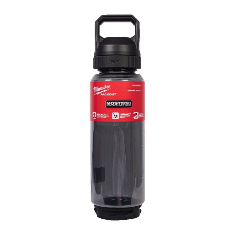 PACKOUT 1005ml Pl.Bottle Chug Lid Black 4932498640 - techniktools