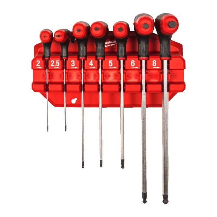 7PC HexKey Wrenches+ComfortGrip Set+Rack 4932498677 - techniktools