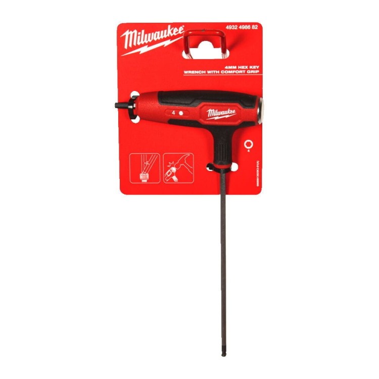 4mm Hex Key Wrench+Comfort Grip 4932498682 - techniktools
