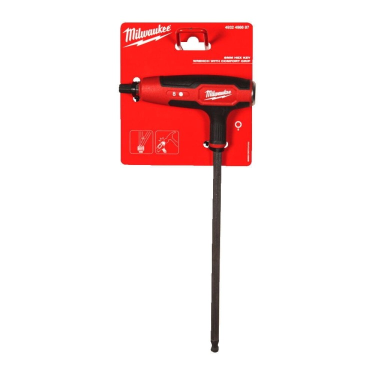 8mm Hex Key Wrench+Comfort Grip 4932498687 - techniktools