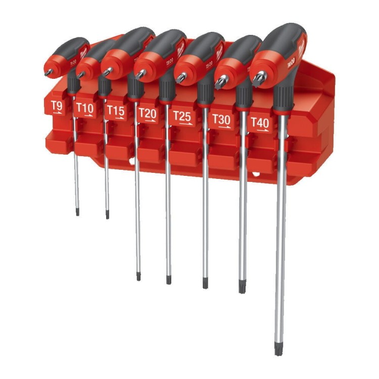 7PC TorxKey Wrench+ComfortGrip Set+Rack 4932498690 - techniktools