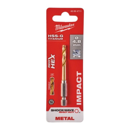 WIERTŁO METAL SHW HSS-G TIN 4.8MM 48894711 - techniktools
